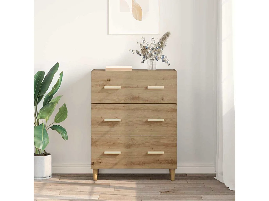 Buffet chêne artisanal 34 x 69.5 x 90 cm Bois d'ingénierie