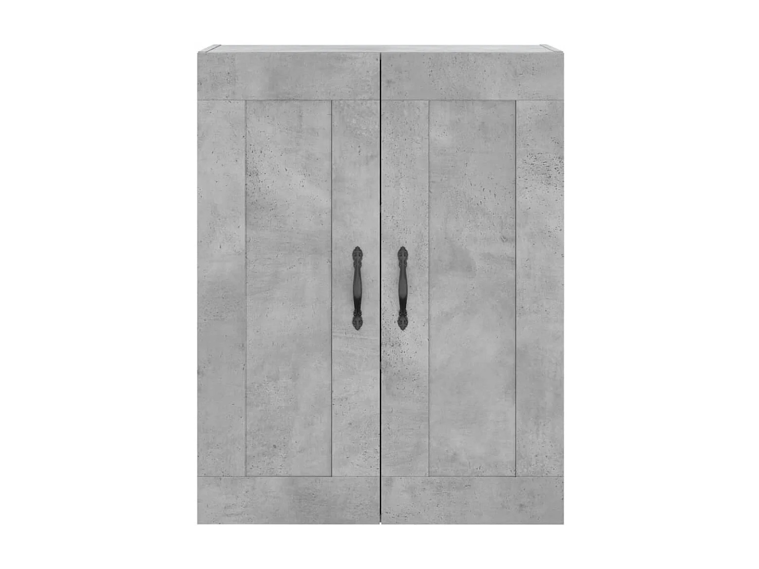 Hoge kast 69,5x34x180 cm bewerkt hout betongrijs