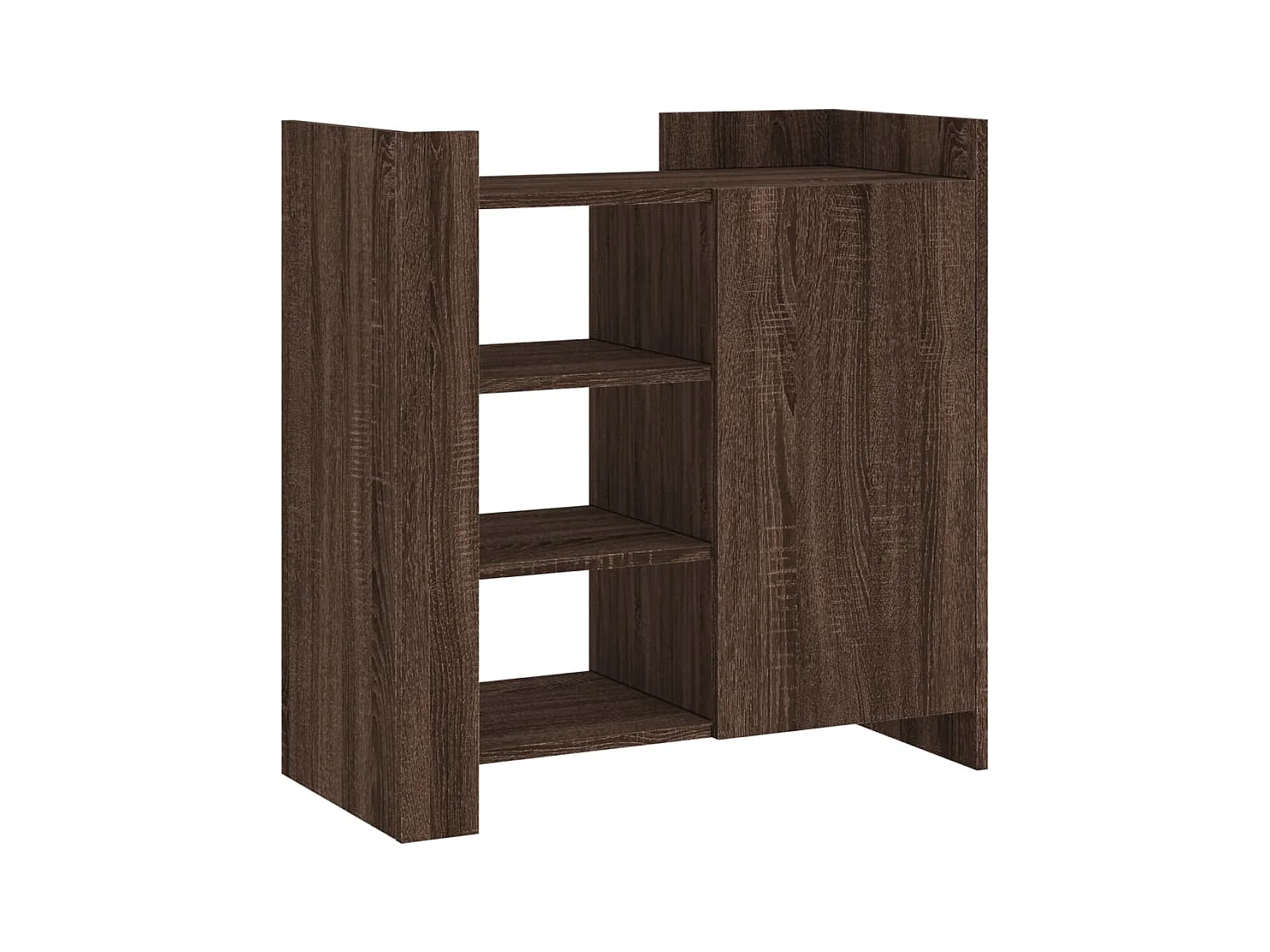 Buffet chêne marron 73,5x35x75 cm bois d'ingénierie