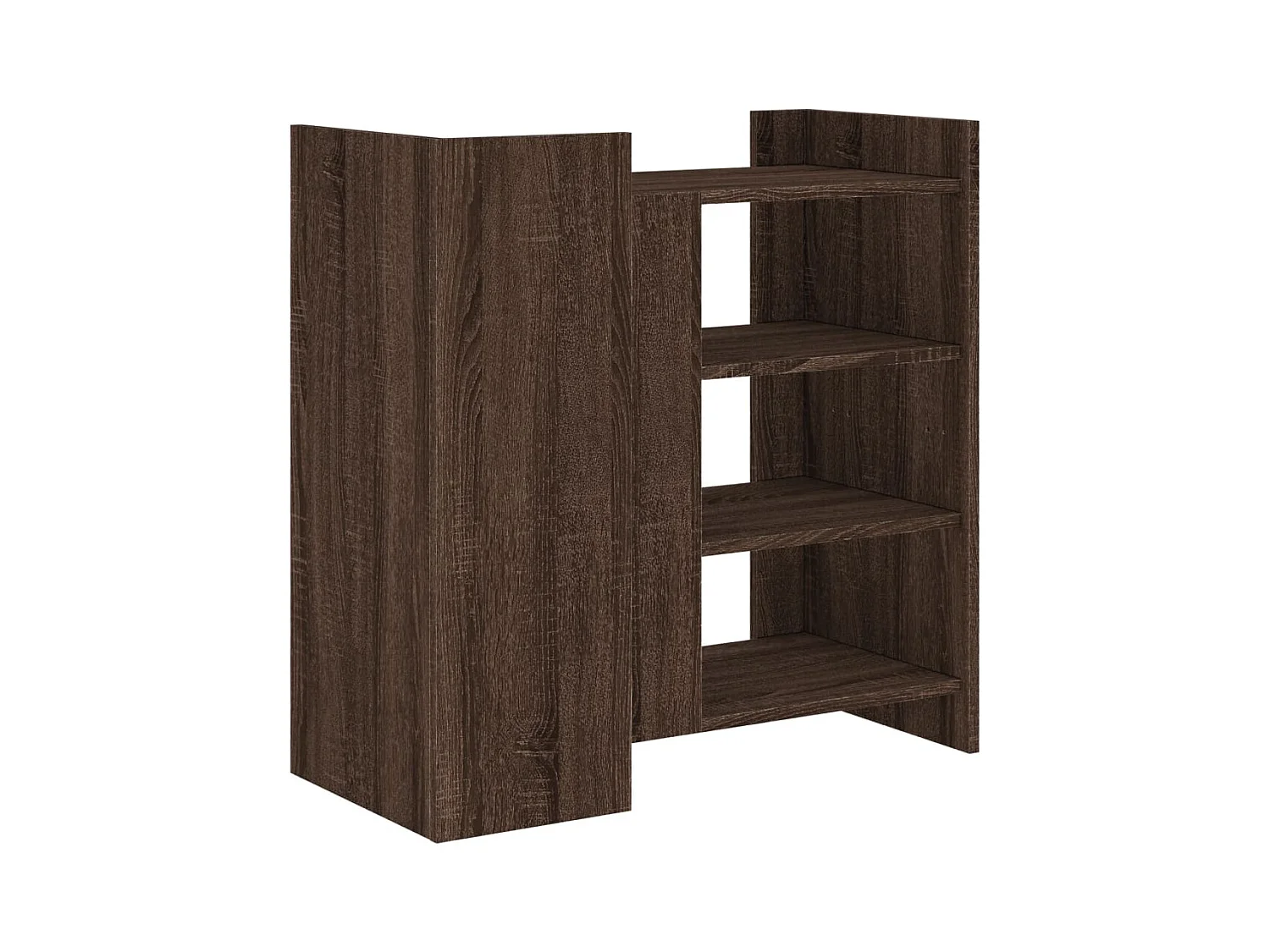 Buffet chêne marron 73,5x35x75 cm bois d'ingénierie