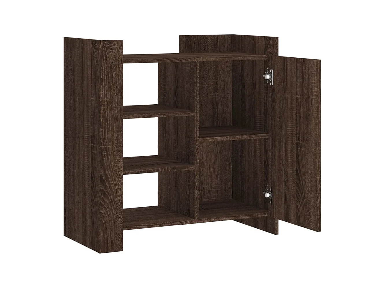 Buffet chêne marron 73,5x35x75 cm bois d'ingénierie