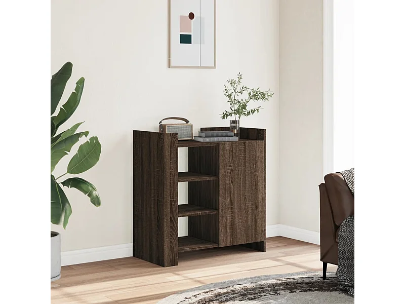 Dressoir 73,5x35x75 cm bewerkt hout bruin eikenkleur