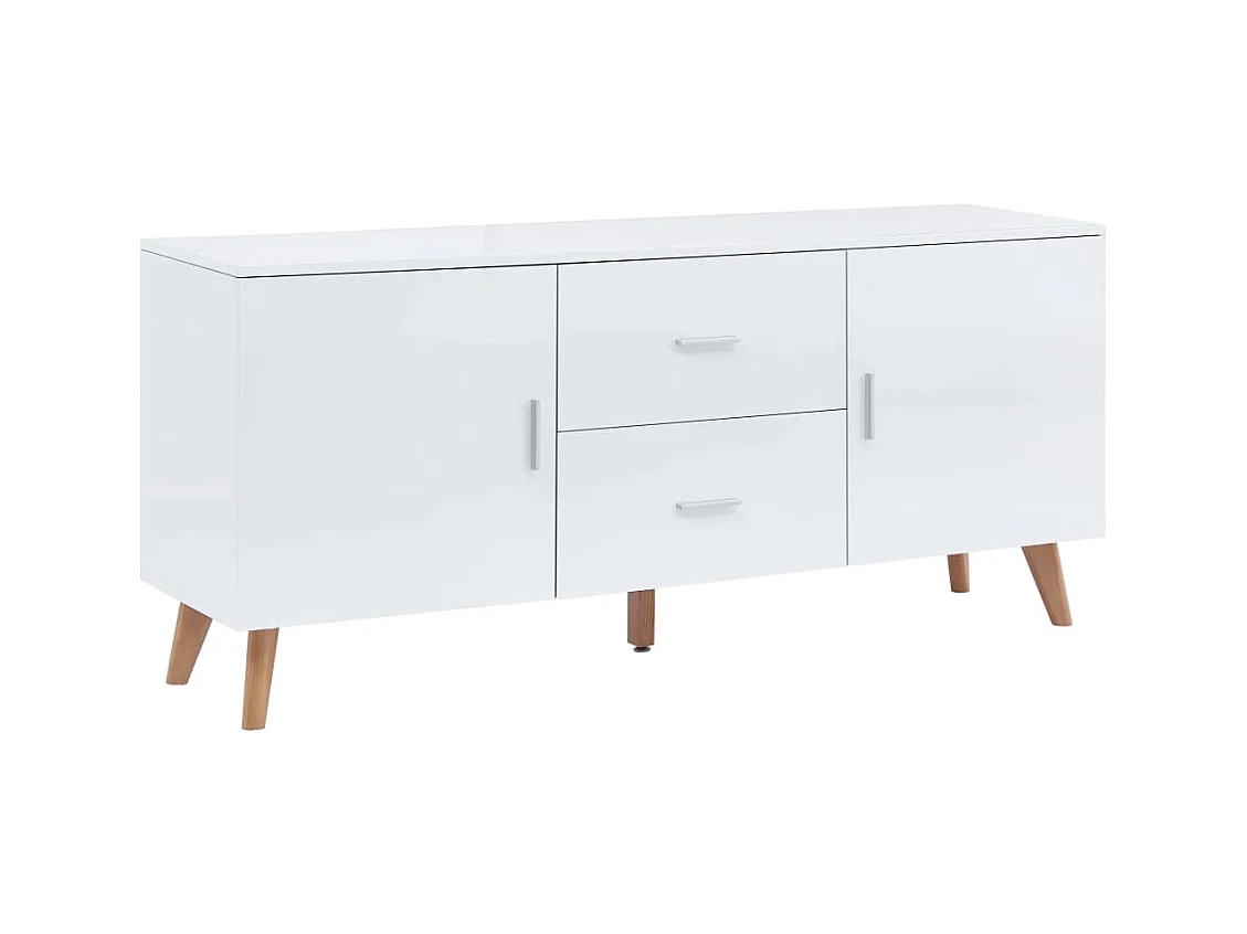 Buffet Blanc 160x40x70 cm MDF