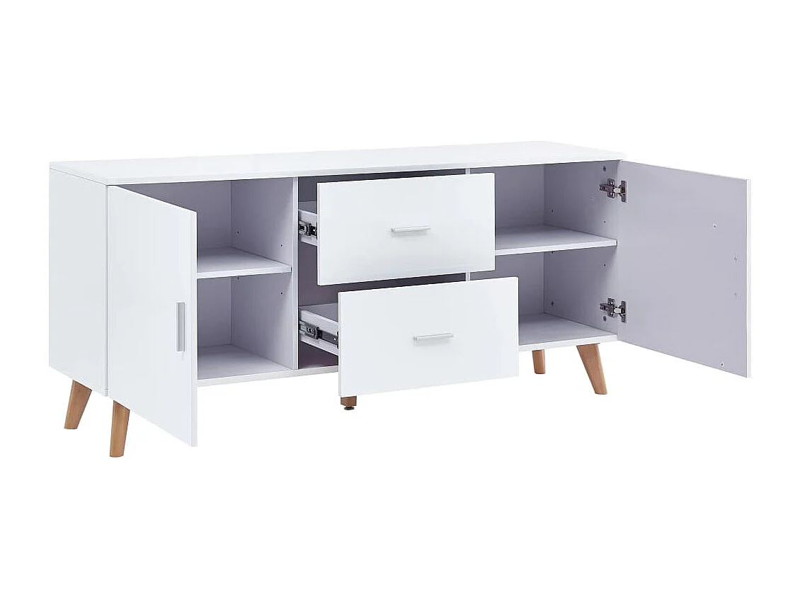 Buffet Blanc 160x40x70 cm MDF