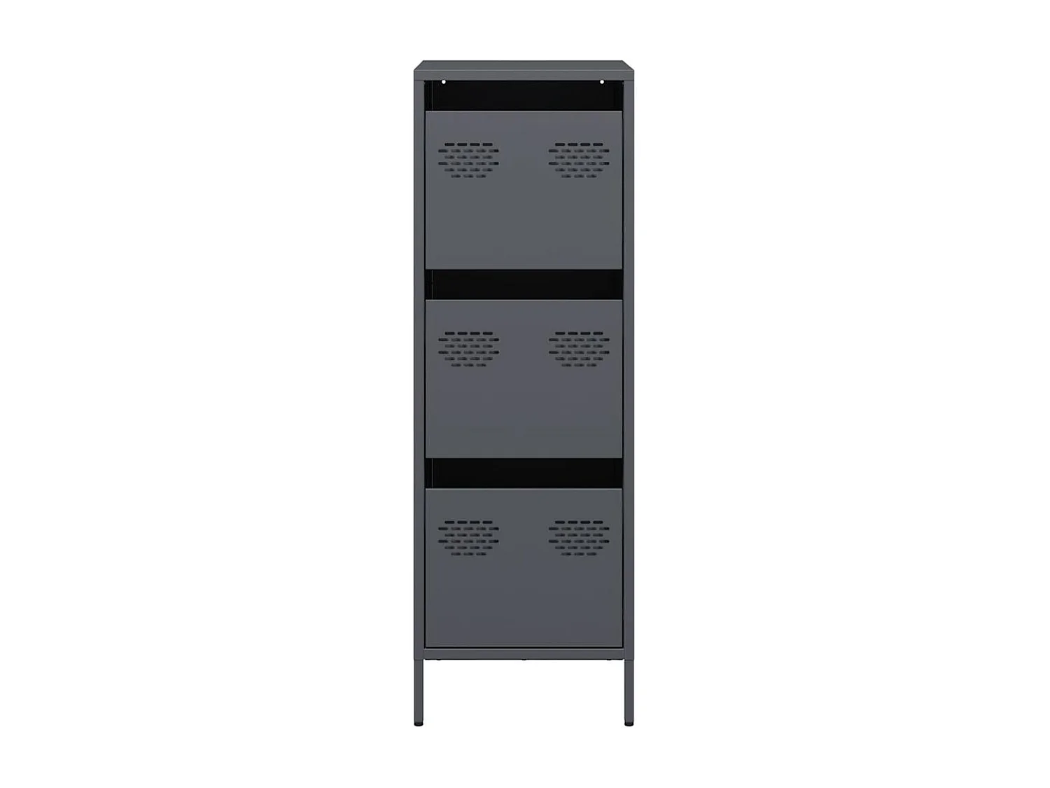 Buffet haut anthracite 39x35x103,5 cm acier