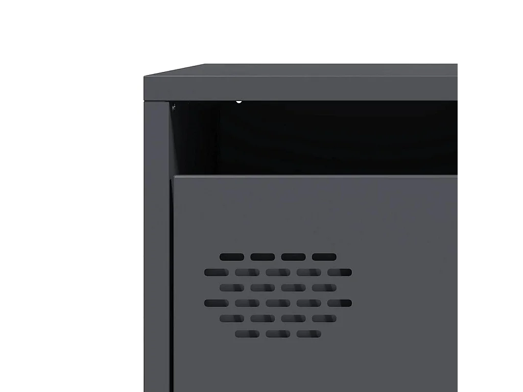 Buffet haut anthracite 39x35x103,5 cm acier