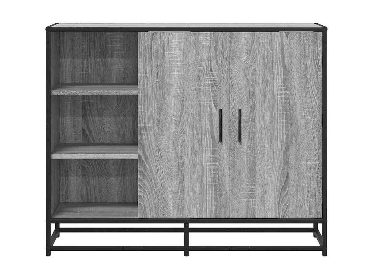 Buffet sonoma gris 92x35x76 cm bois d'ingénierie