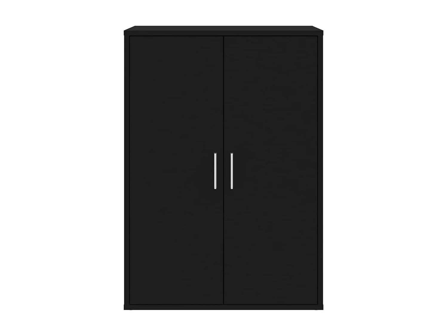 Buffets 2 pièces noir 60x31x84 cm bois d'ingénierie