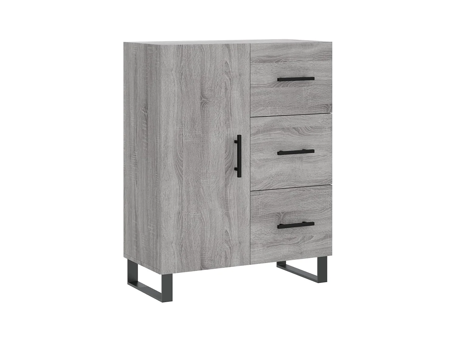 Buffet haut Sonoma gris 69,5x34x180 cm Bois d'ingénierie