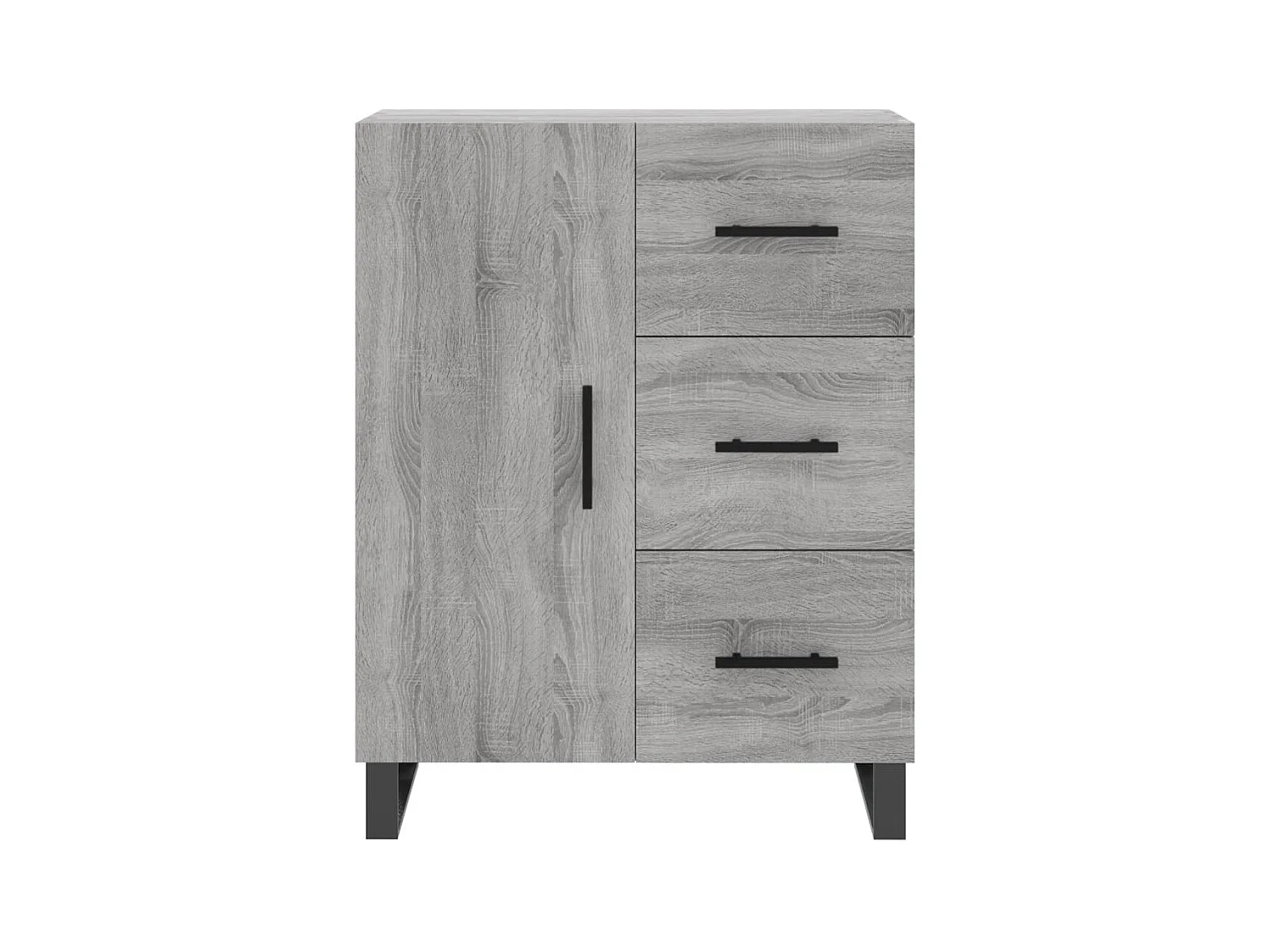 Buffet haut Sonoma gris 69,5x34x180 cm Bois d'ingénierie