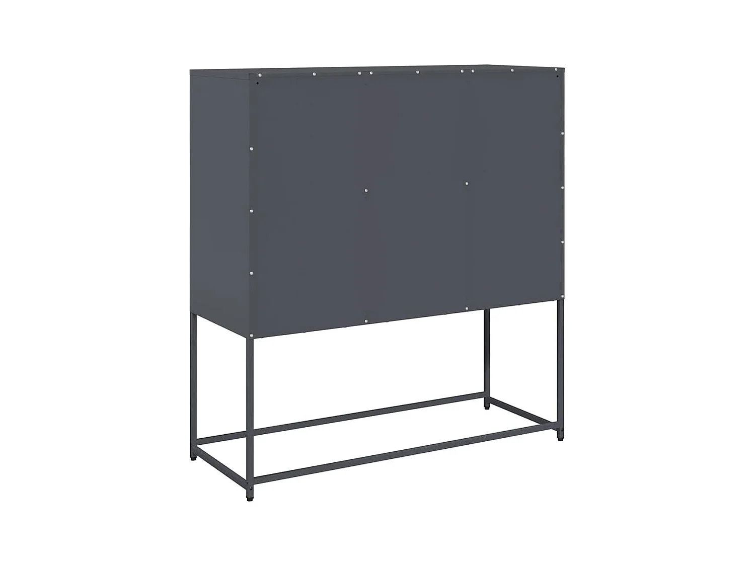 Buffet anthracite 100,5x39x107 cm acier laminé à froid