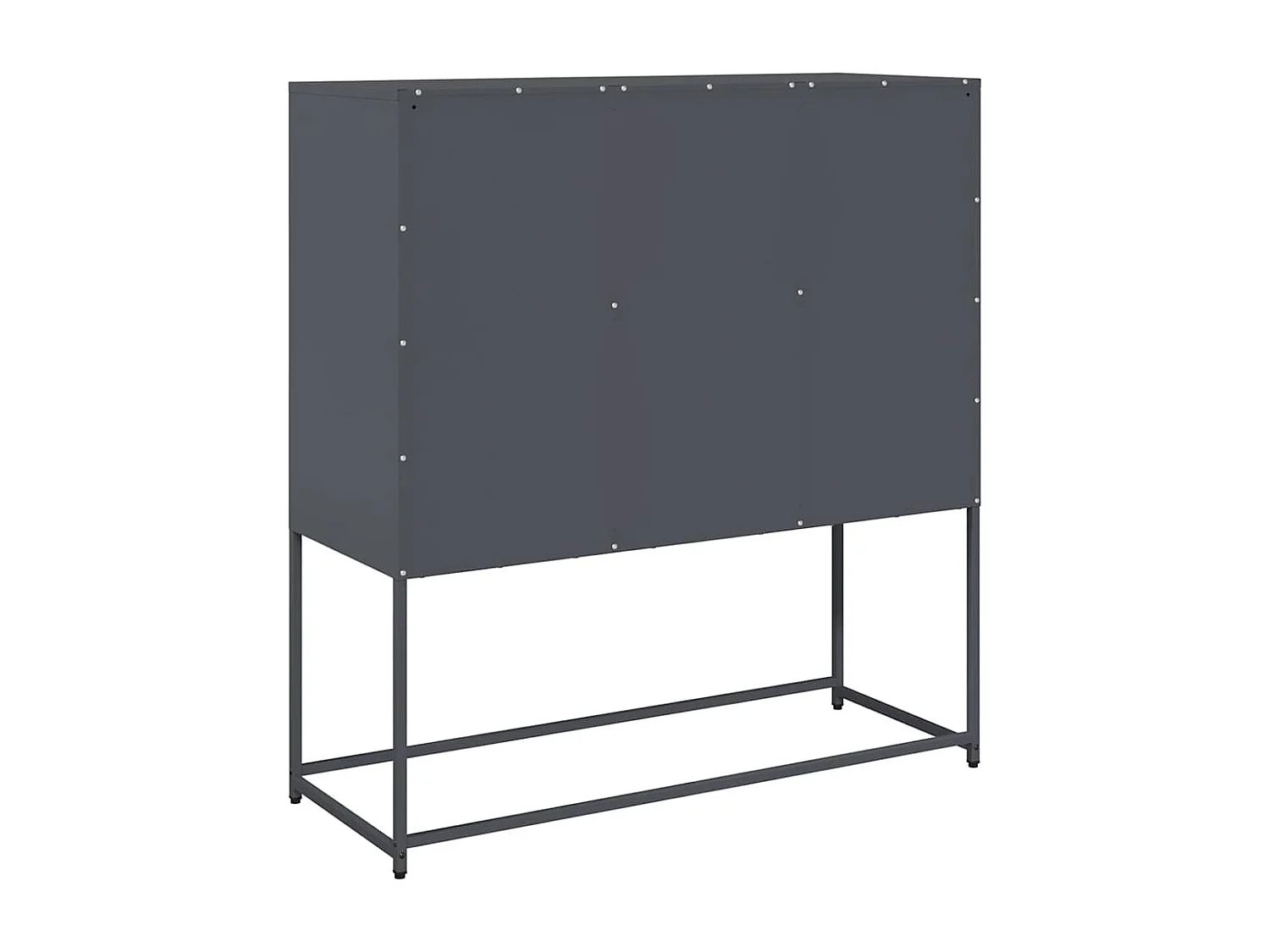 Buffet anthracite 100,5x39x107 cm acier laminé à froid