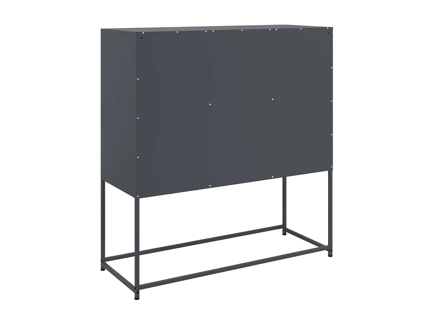Buffet anthracite 100,5x39x107 cm acier