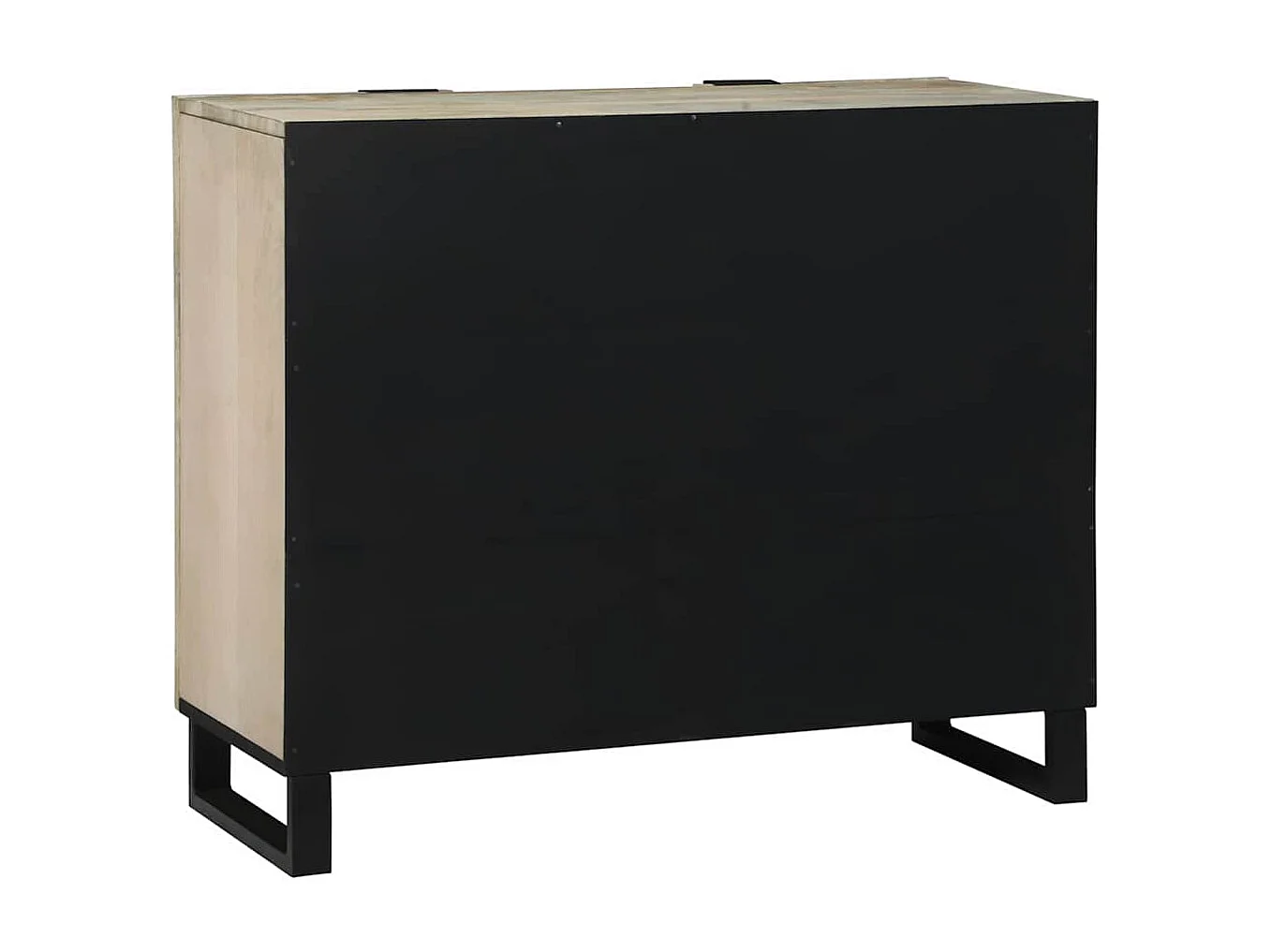 Buffet Blanc 90 x 33 x 75 cm bois de manguier massif