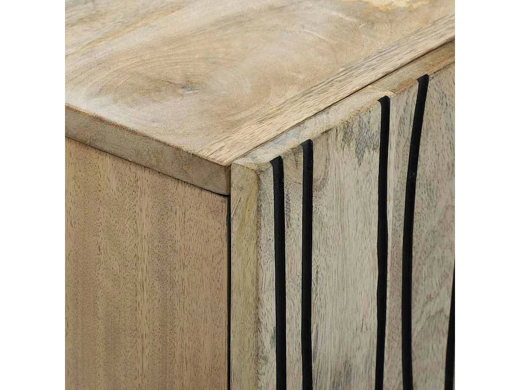 Buffet Blanc 90 x 33 x 75 cm bois de manguier massif