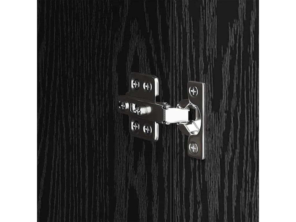 Buffet Chêne noir 34,5 x 34 x 90 cm Bois d'ingénierie