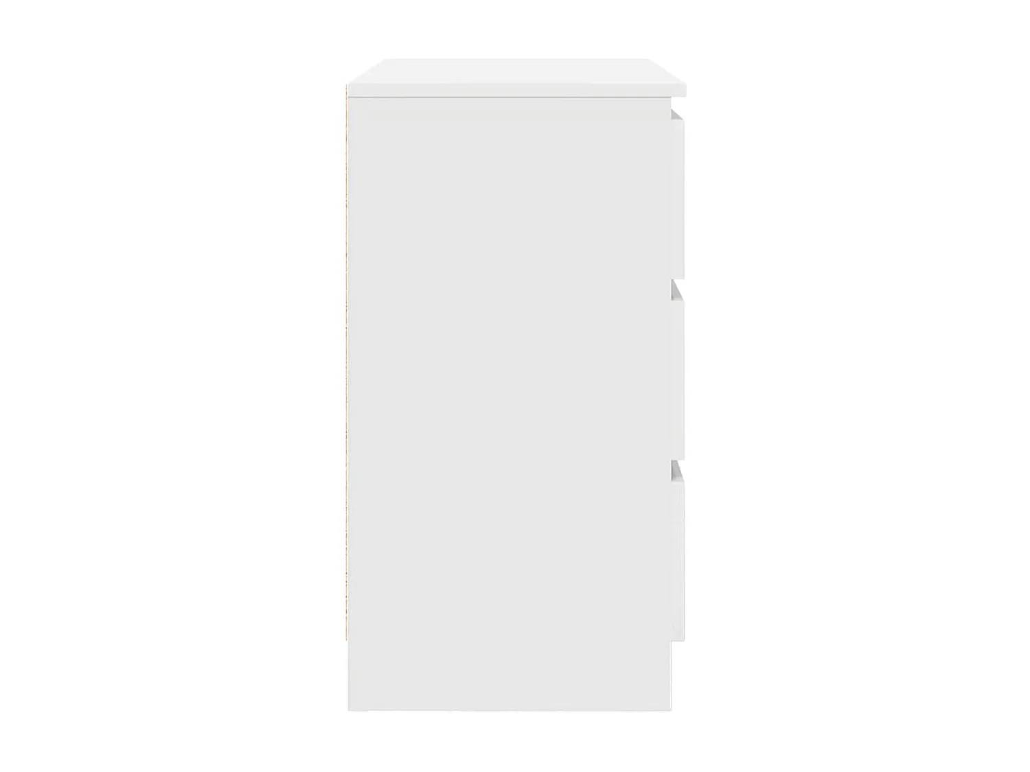 Buffet avec tiroir blanc 71x35x65 cm bois d'ingénierie