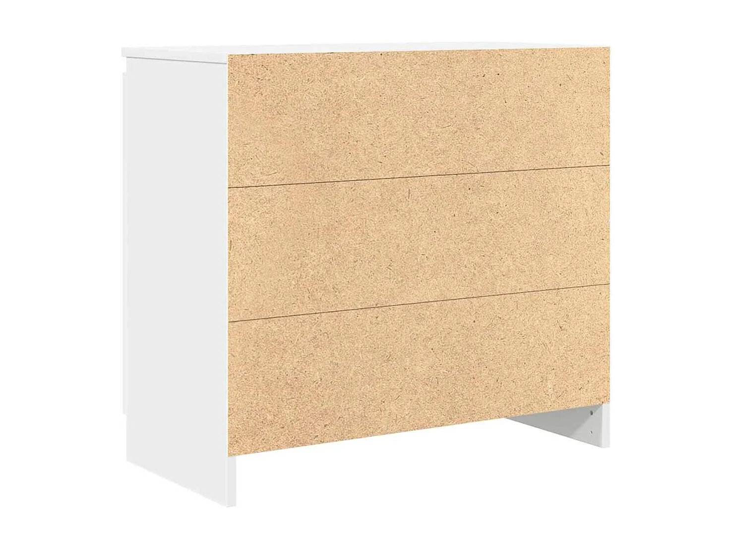 Buffet avec tiroir blanc 71x35x65 cm bois d'ingénierie