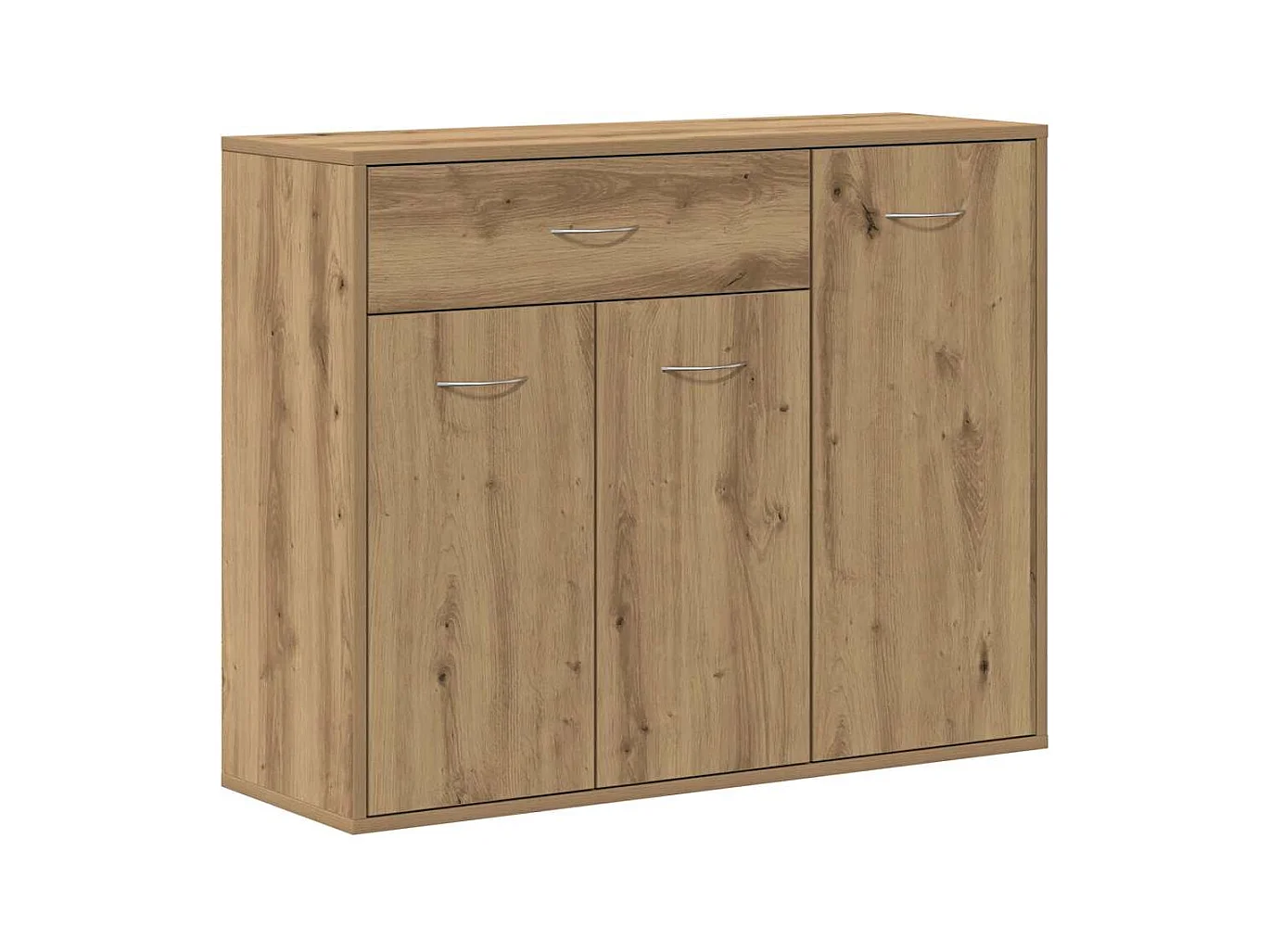 Buffet chêne artisanal 88x30x70 cm bois d'ingénierie