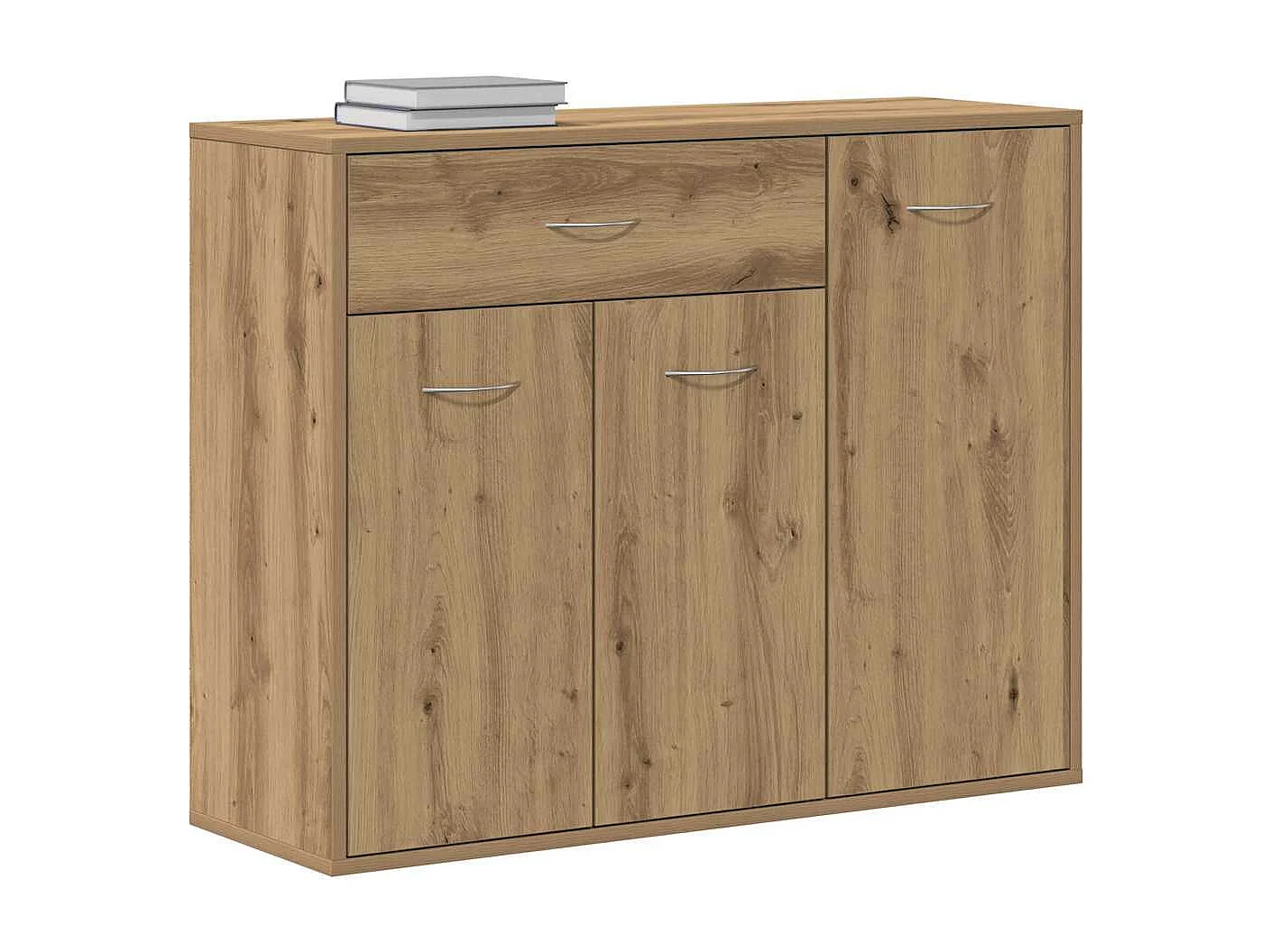 Buffet chêne artisanal 88x30x70 cm bois d'ingénierie
