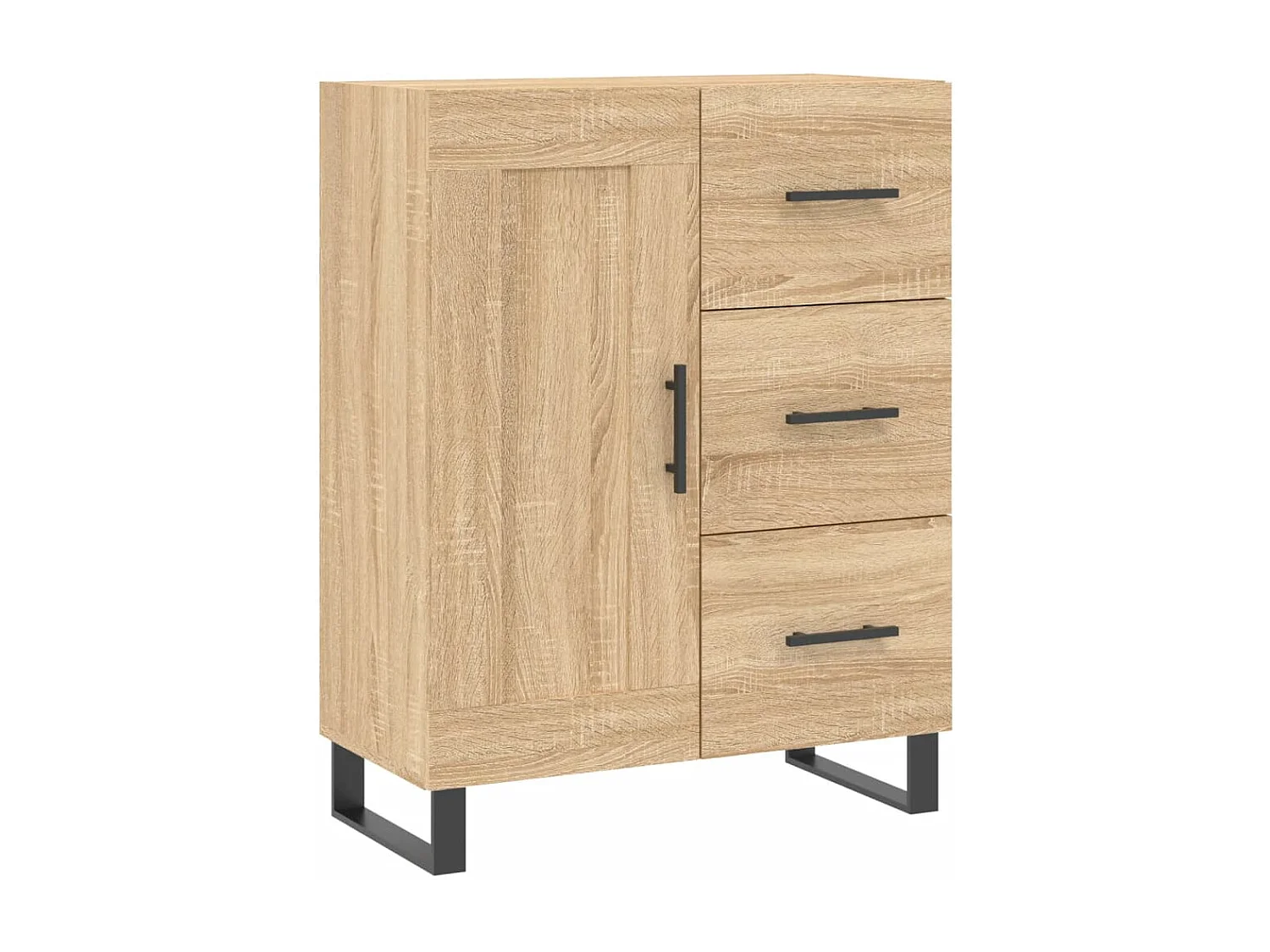 Buffet haut Chêne sonoma 69,5x34x180 cm Bois d'ingénierie