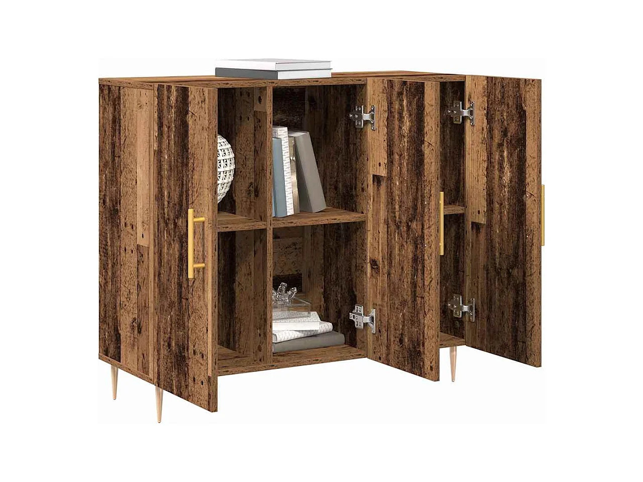 Vitrina Madera vieja 90 x 34 x 80 cm Madera contrachapada