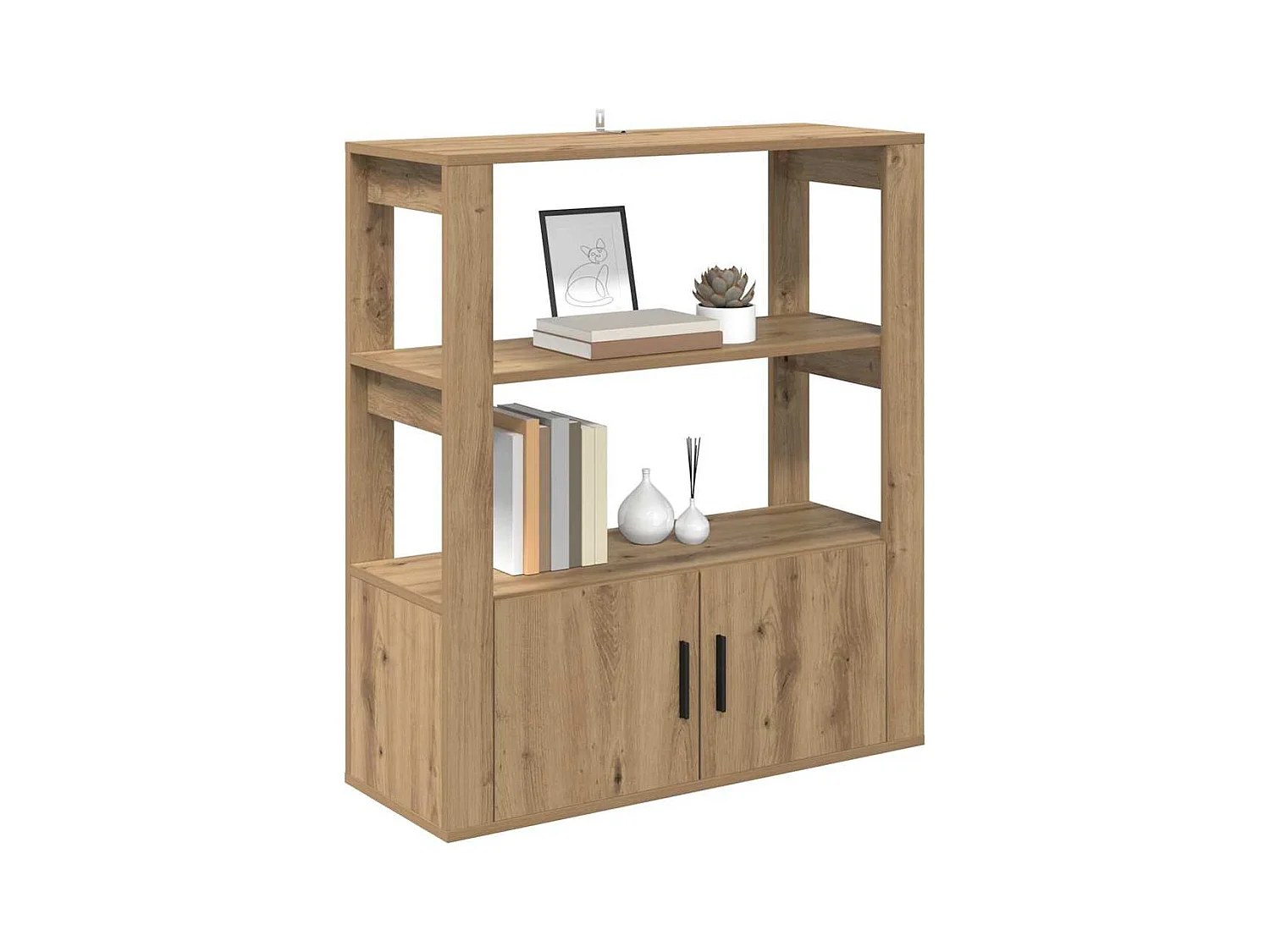 Buffet chêne artisanal 30 x 80 x 90 cm Bois d'ingénierie