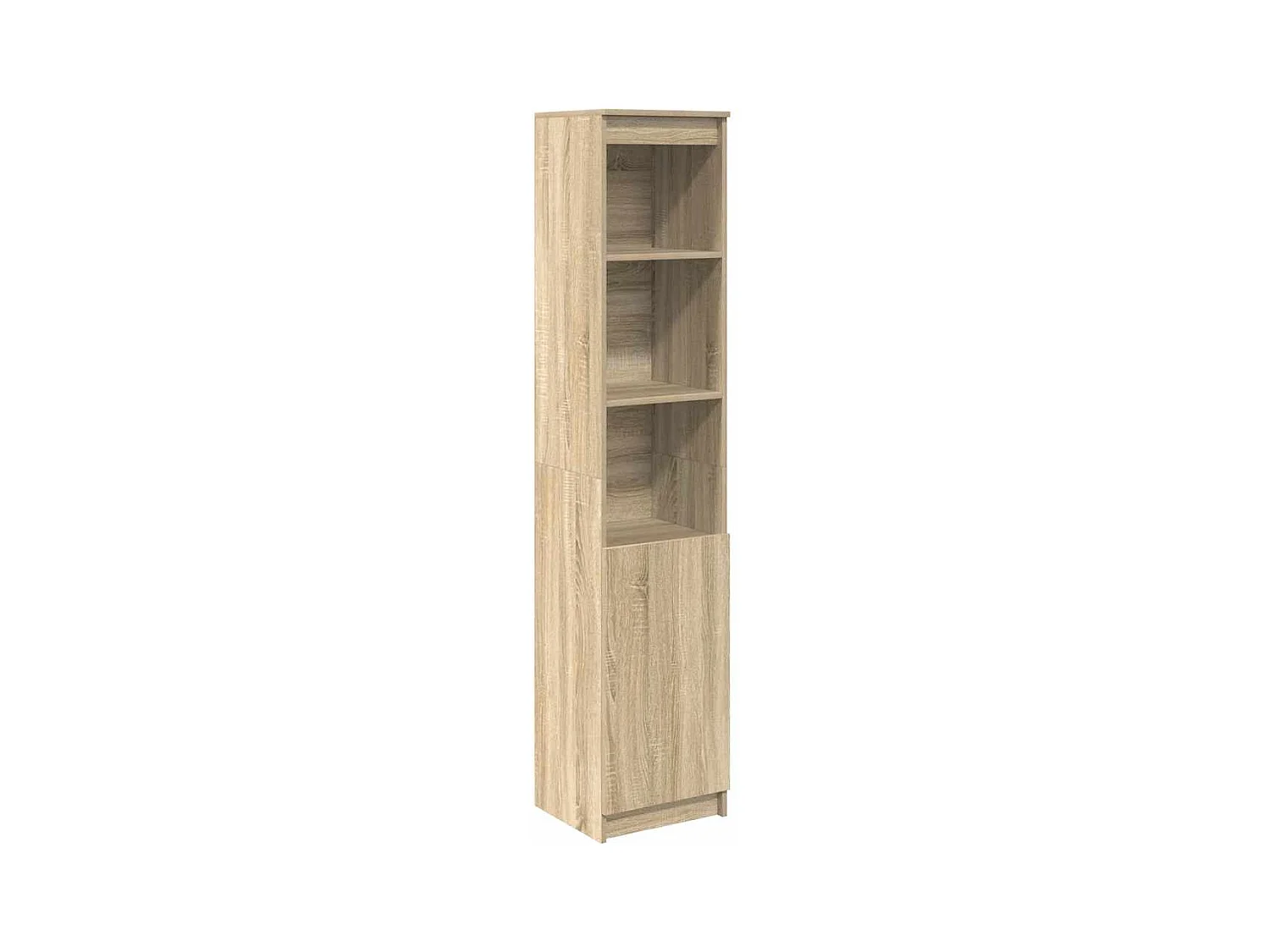 Buffet haut chêne sonoma 37,5x35x180 cm bois d'ingénierie