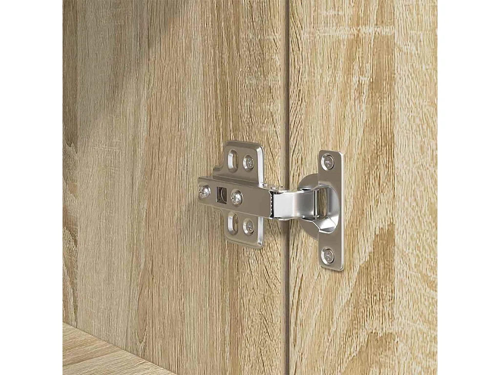 Buffet haut chêne sonoma 37,5x35x180 cm bois d'ingénierie