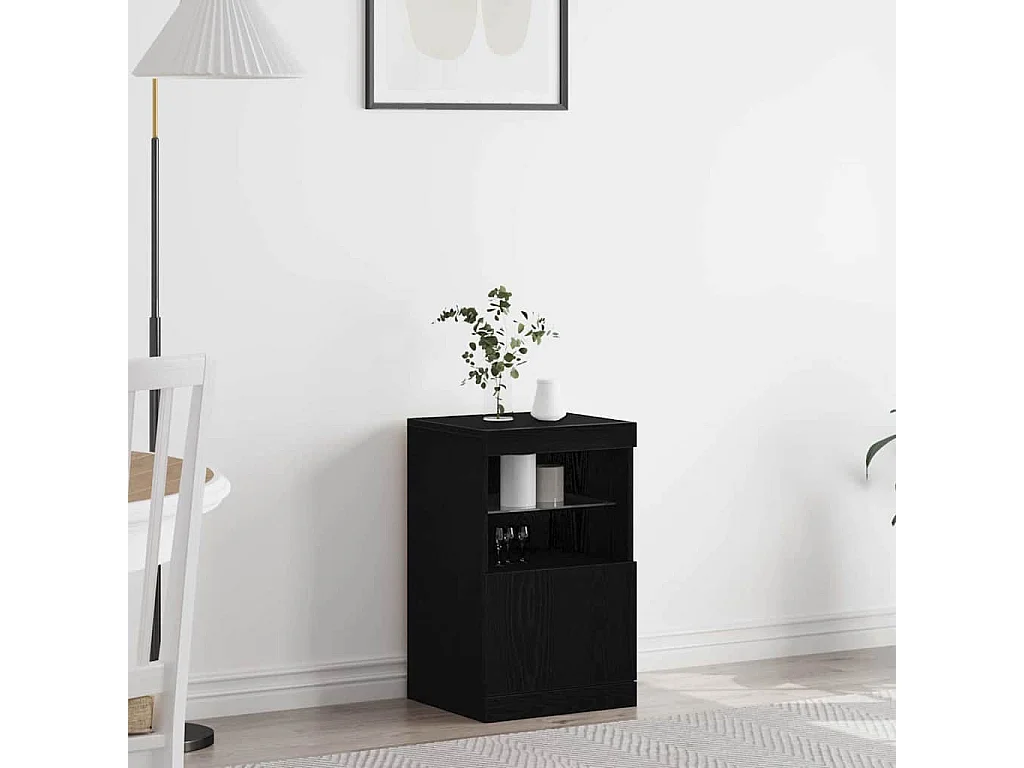 Buffet Chêne noir 41 x 37 x 67 cm Bois d'ingénierie