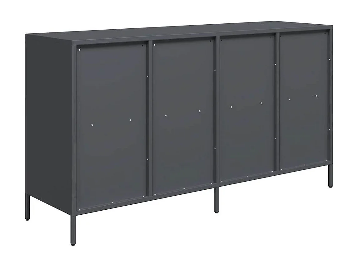Buffet anthracite 135x39x73,5 cm acier laminé à froid