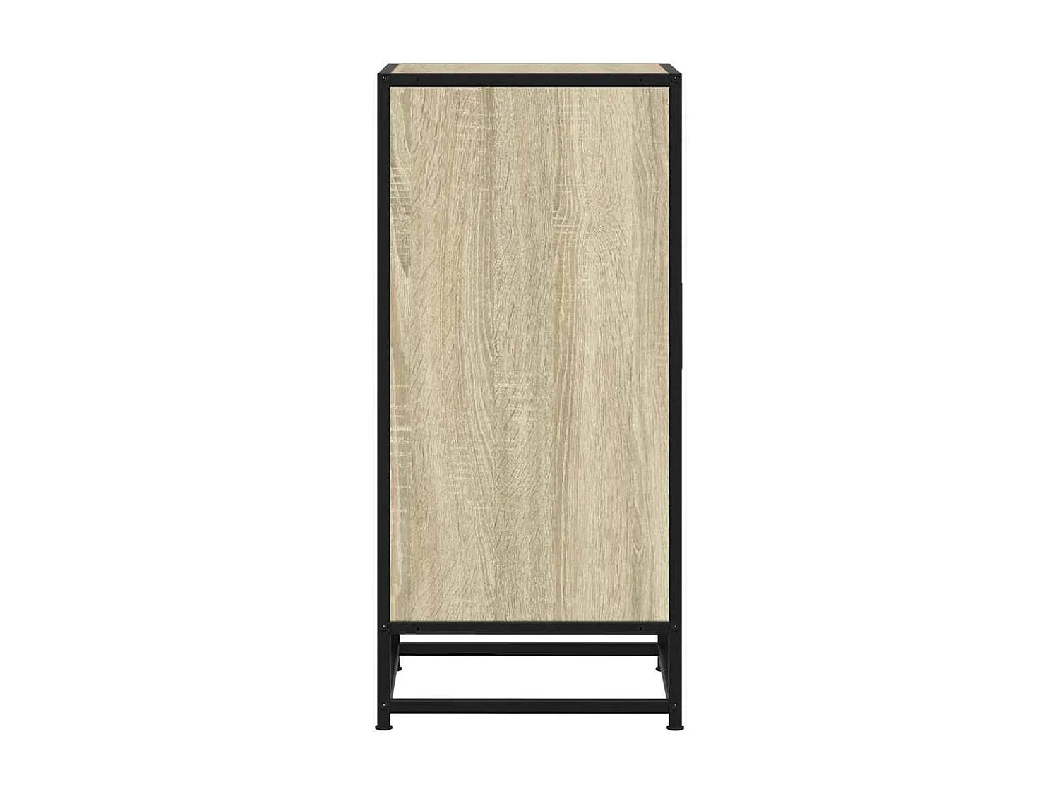 Dressoir 35,5x35x76 cm bewerkt hout en metaal sonoma eikenkleur