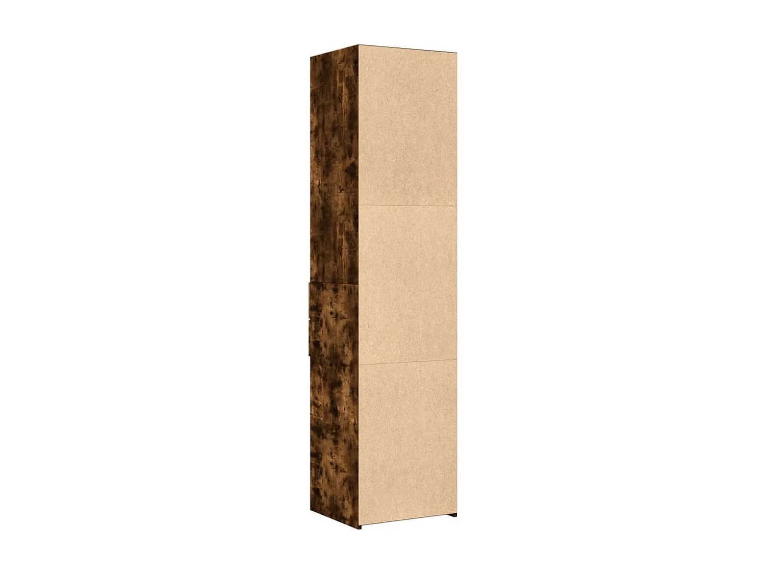 Buffet haut chêne fumé 45x42,5x185 cm bois d'ingénierie