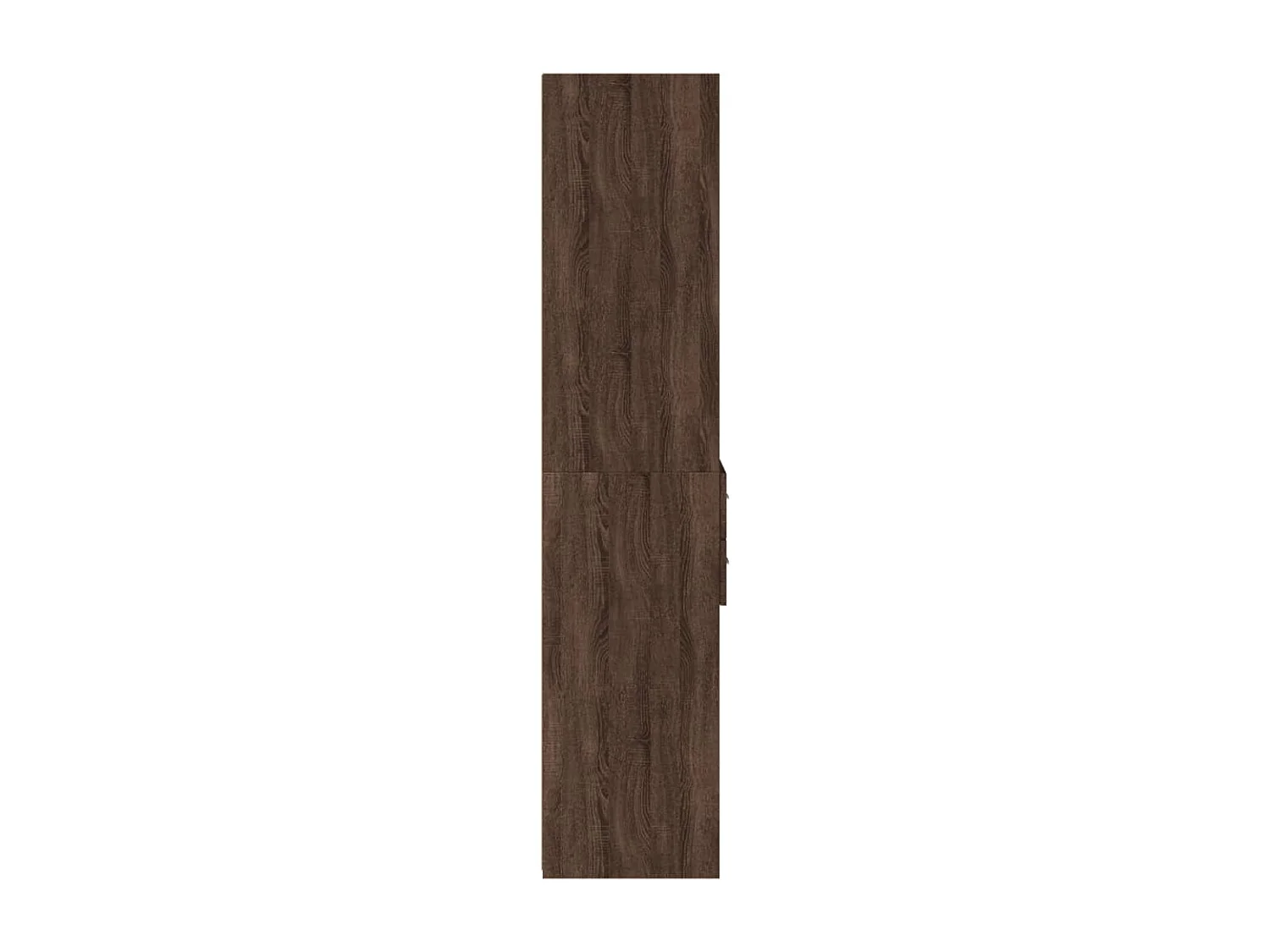 Buffet haut chêne marron 45x42,5x185 cm bois d'ingénierie