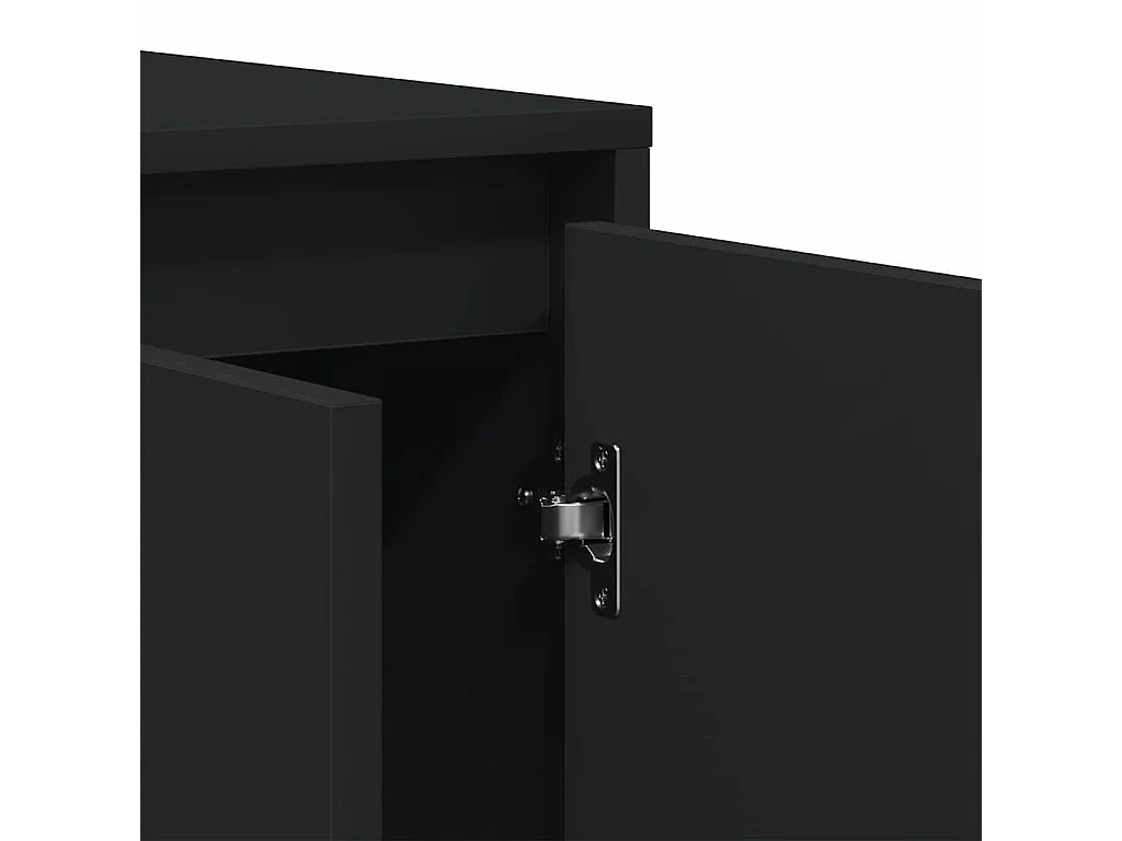 Vitrina Negro 135 x 41 x 69 cm Madera contrachapada