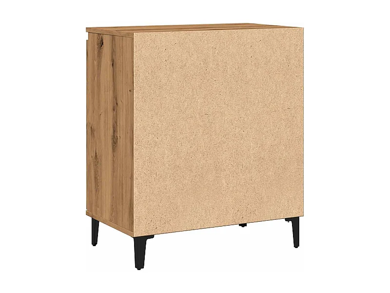 Aparador madera contrachapada roble artisian 60x35x70 cm