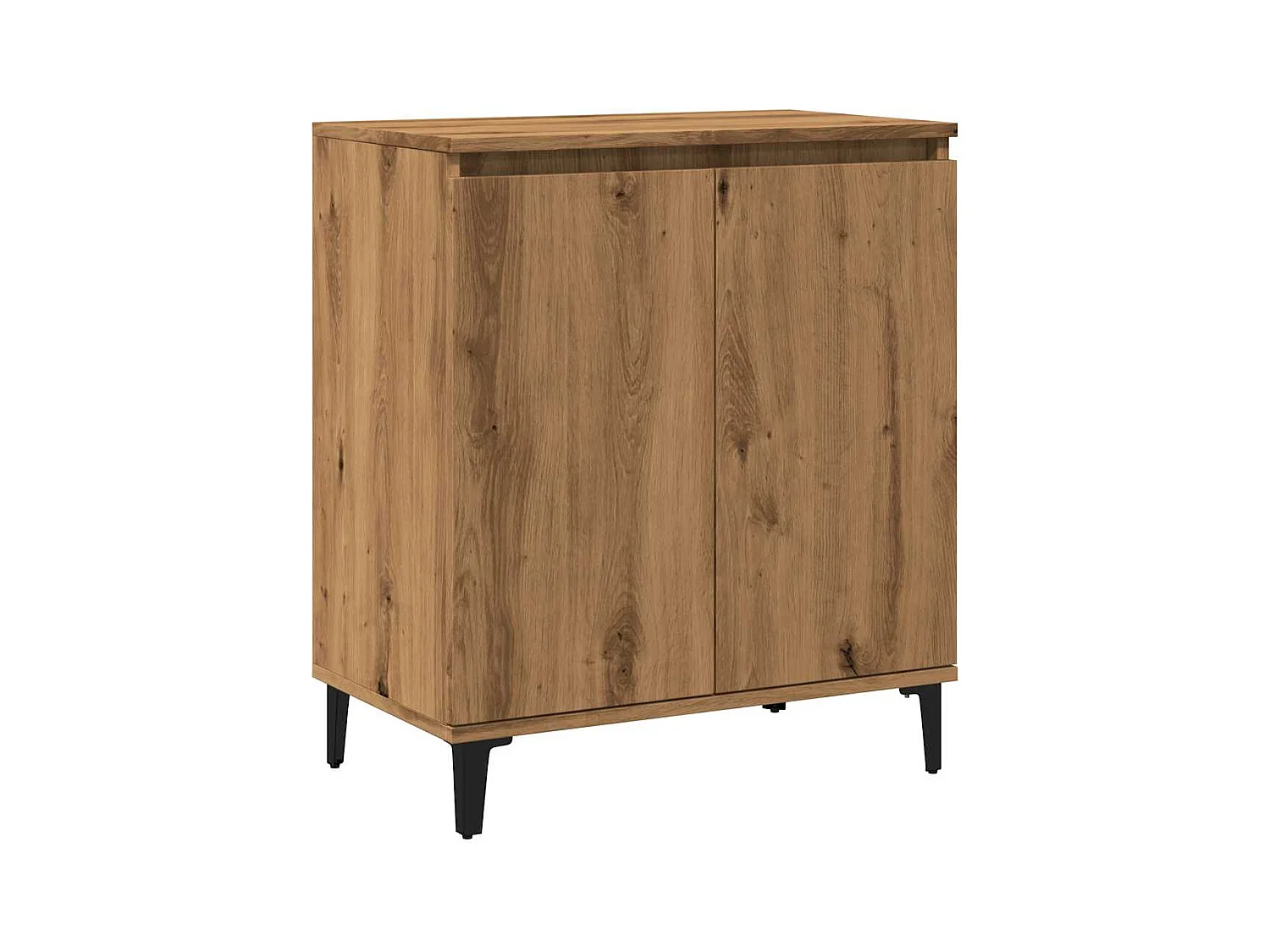 Aparador madera contrachapada roble artisian 60x35x70 cm