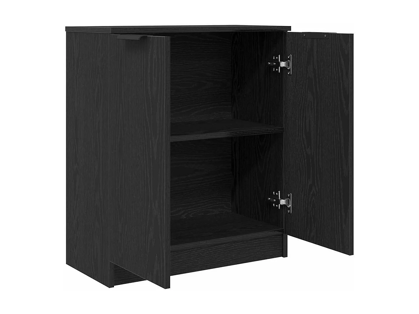Buffet Noir 60 x 30 x 70 cm Bois d'ingénierie