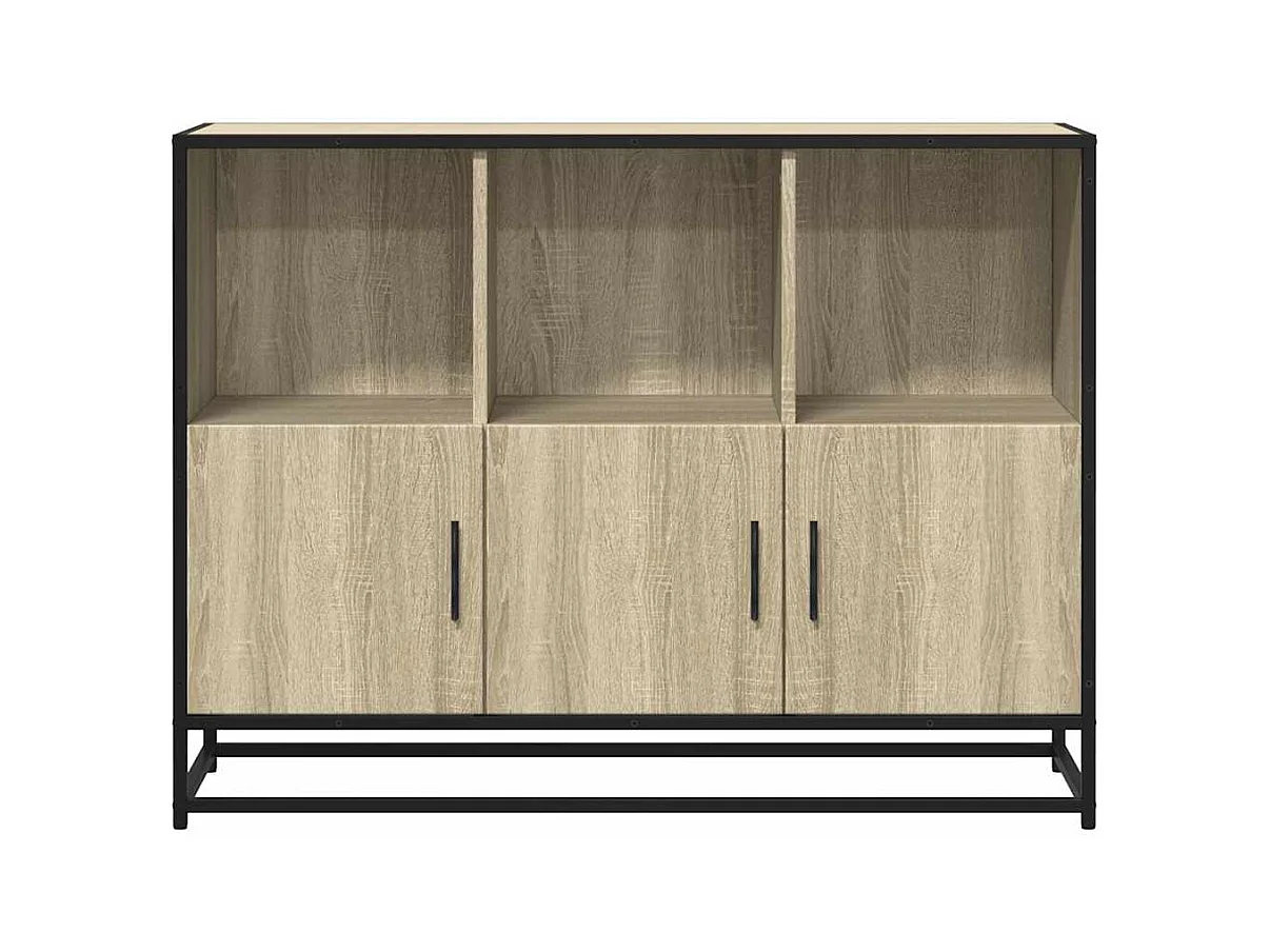 Buffet chêne sonoma 100x35x76 cm bois d'ingénierie