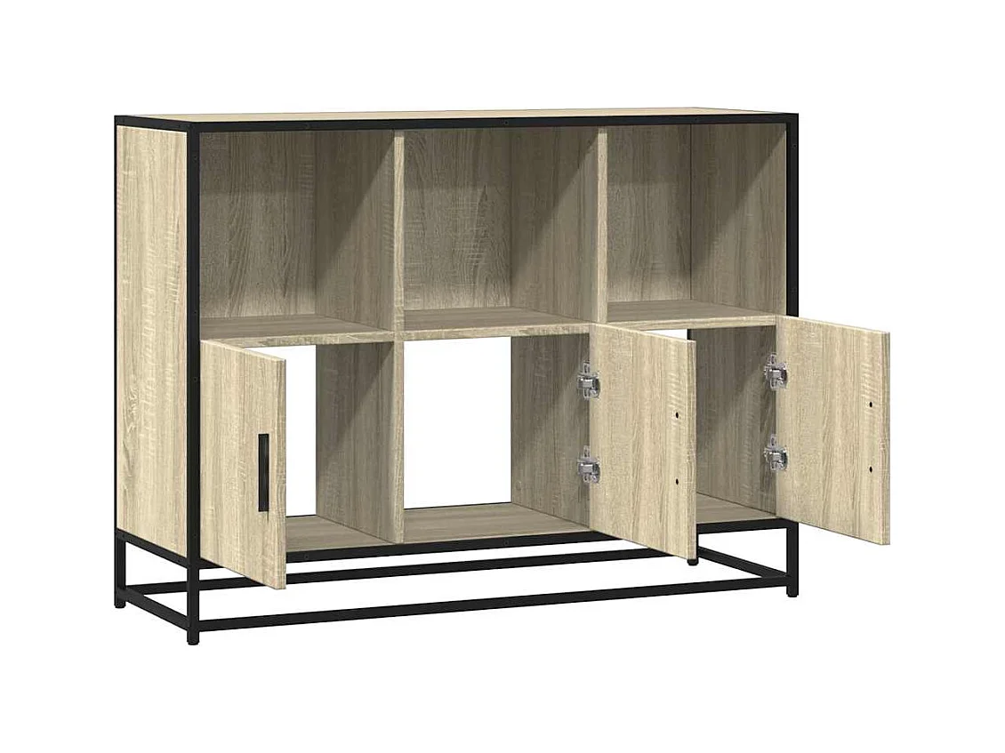 Buffet chêne sonoma 100x35x76 cm bois d'ingénierie