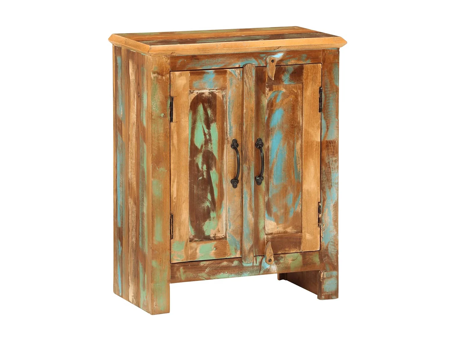 Buffet avec 2 portes 55x30x70 cm bois massif de récupération