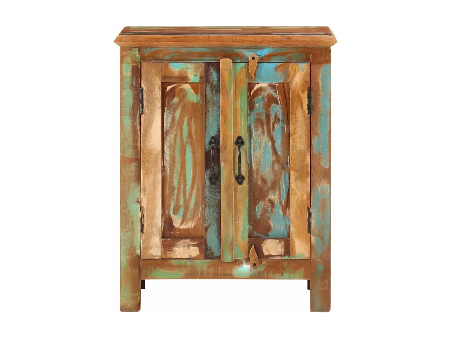 Buffet avec 2 portes 55x30x70 cm bois massif de récupération