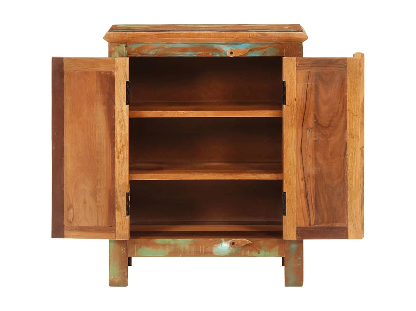 Buffet avec 2 portes 55x30x70 cm bois massif de récupération