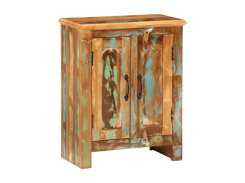 Buffet avec 2 portes 55x30x70 cm bois massif de récupération