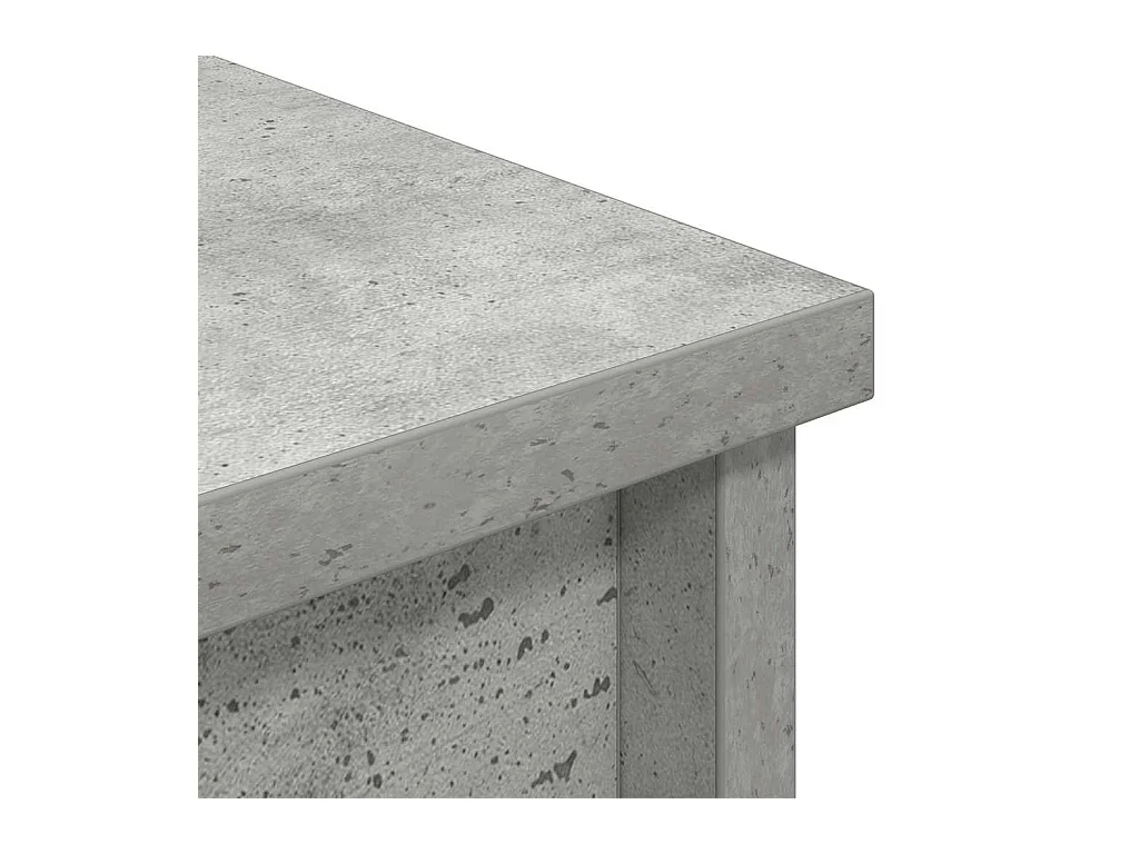Buffet haut gris béton 50x35x180 cm bois d'ingénierie