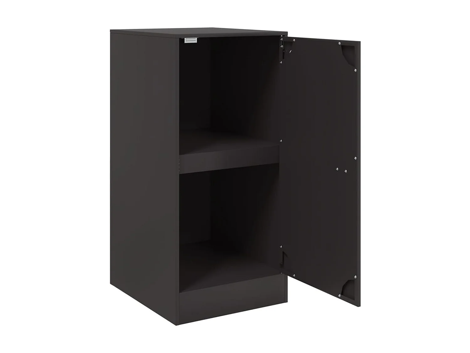 Buffet noir 34,5x39x73 cm acier