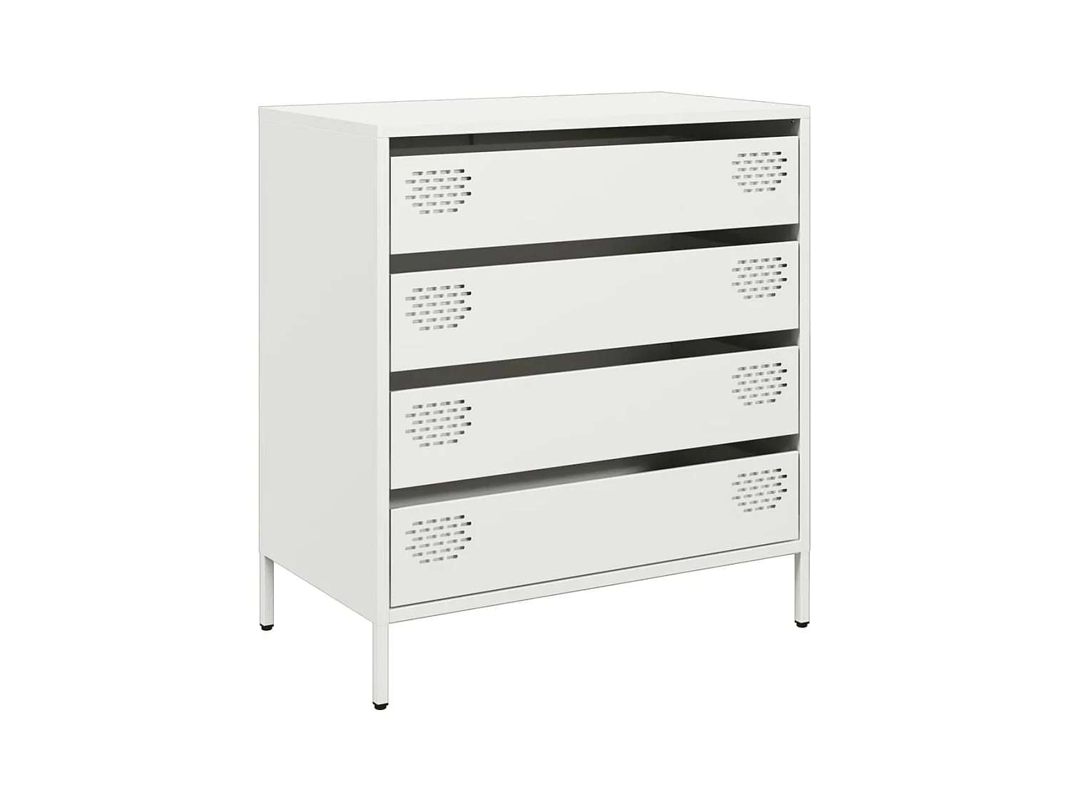 Buffet blanc 68x39x73,5 cm acier laminé à froid