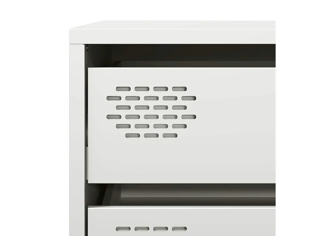 Buffet blanc 68x39x73,5 cm acier laminé à froid