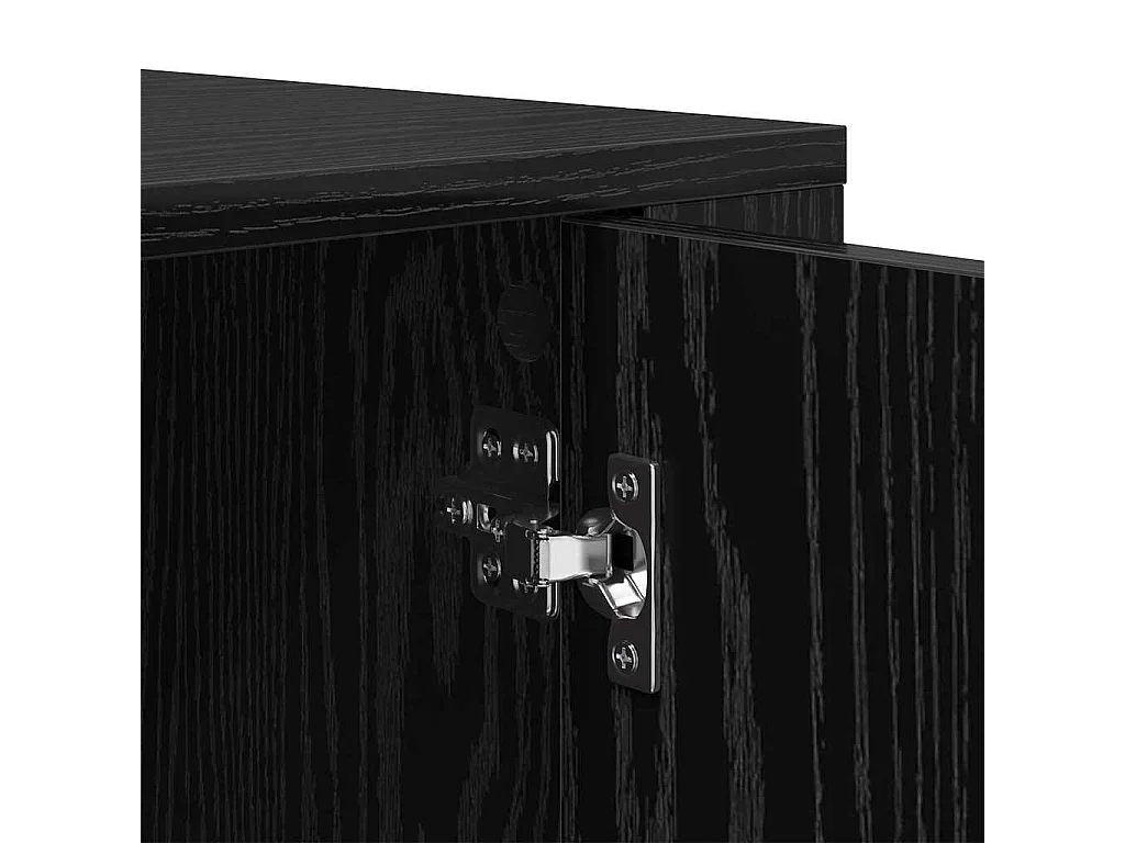 Buffet Chêne noir 40 x 33 x 70 cm Bois d'ingénierie