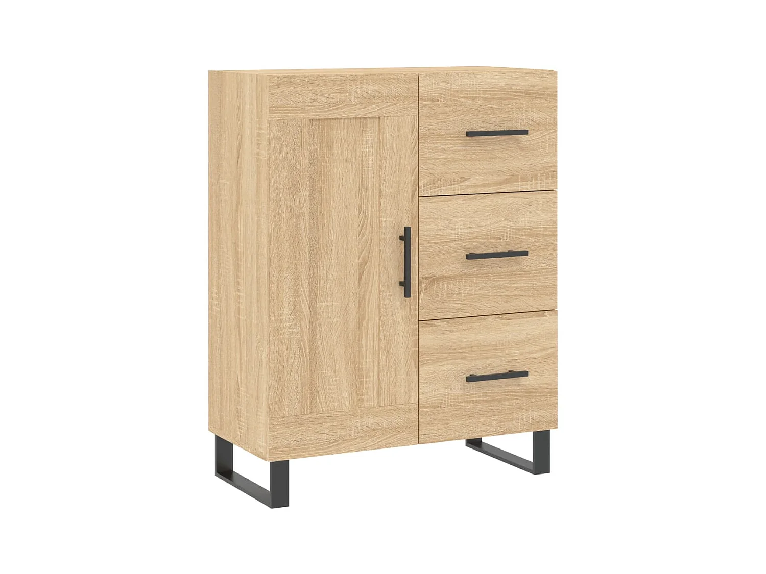 Hoge kast 69,5x34x180 cm bewerkt hout sonoma eikenkleurig